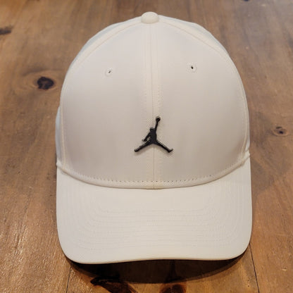 Jordan Hat  Cap Strap Back Adjustable Size M/L White Jumpman