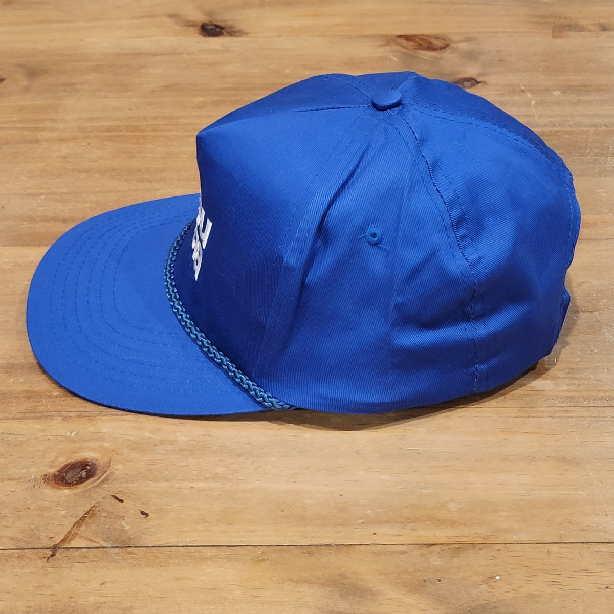Vintage Abu Garcia Hat Snapback Blue Rope Fishing Reel Fish One Size 90s 80s