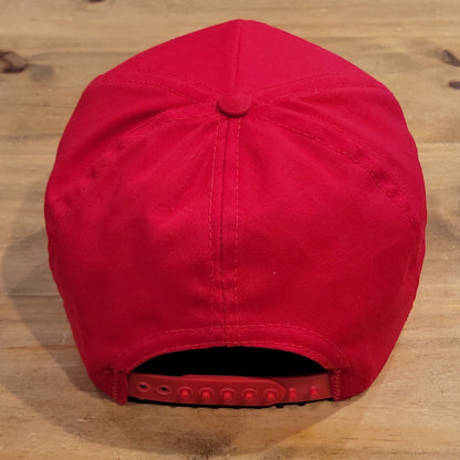 Vintage 1994 World Cup Snickers Striker Dog Mascot Snapback Hat Red USA 94 Cap