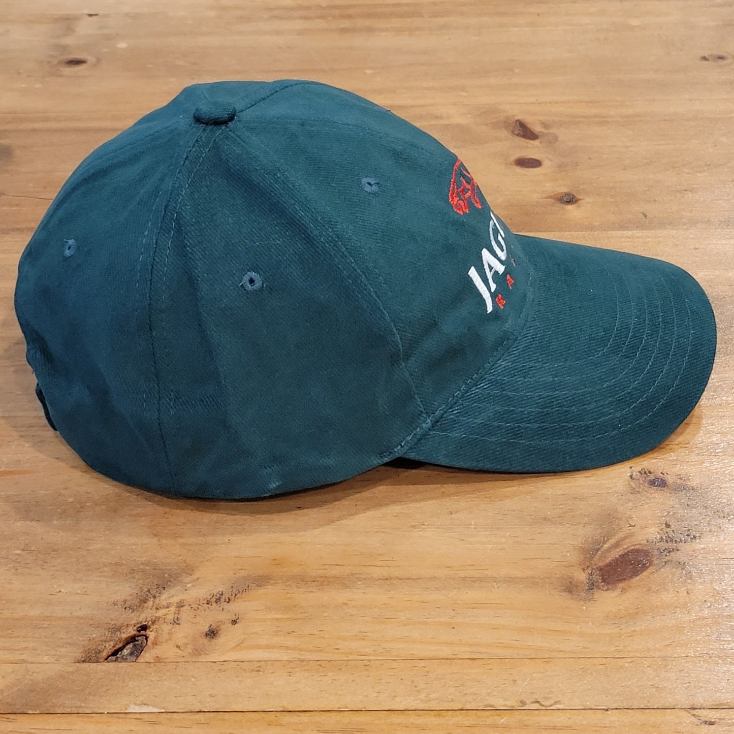 Vintage Jaguar Racing Hat Strap Back Green 90s Y2K Car Race F1 Grand Prix