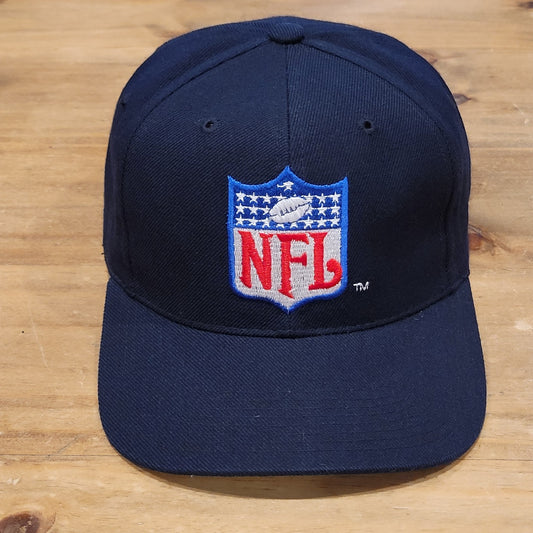 Vintage NFL Shield Logo Snapback Hat Ref Ump Crest Sports Specialties Wool 90s