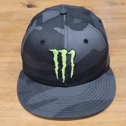Monster Energy New Era Hat Snapback Gray Camo Camouflage One Size 9Fifty