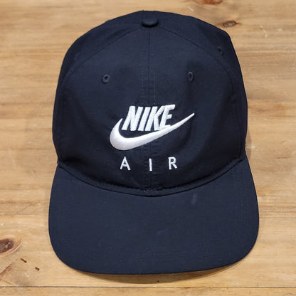 Nike Air Pro Snapback Hat Cap Black White Classic Embroidered Swoosh Logo Mens