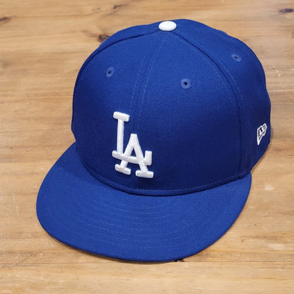 Los Angeles Dodgers Hat New Era Size 7 3/8 Fitted 59Fifty Blue On Field