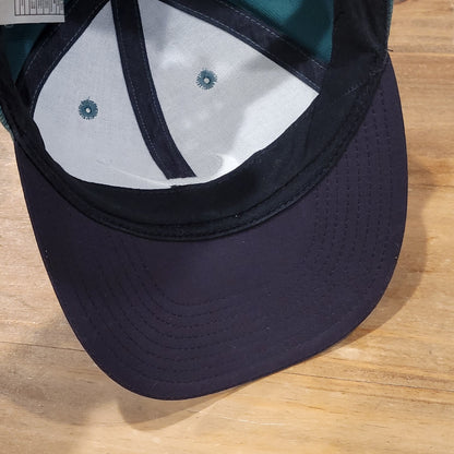 Vintage Nike Hat Cap Snapback Green Blue White Swoosh Youth Kids Boys 90s