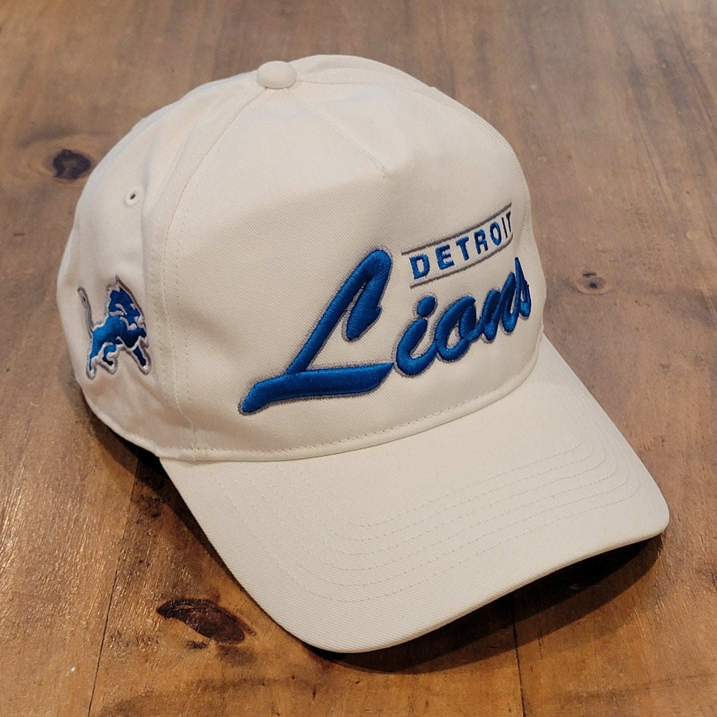 Detroit Lions Hat Cap Snapback 47 Brand Hitch White One Size Adjustable NFL