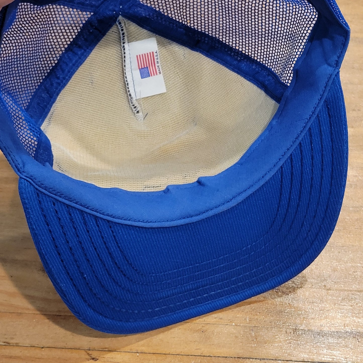 Vintage White Mountain Cooler Hat Snapback Made USA Wine Cooler Stroh Brewery