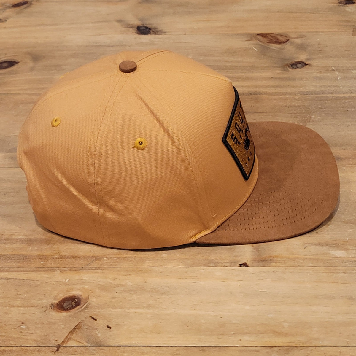 Southern String Hat Snapback Brown Suede Bill Patch Duck Hunting One Size New