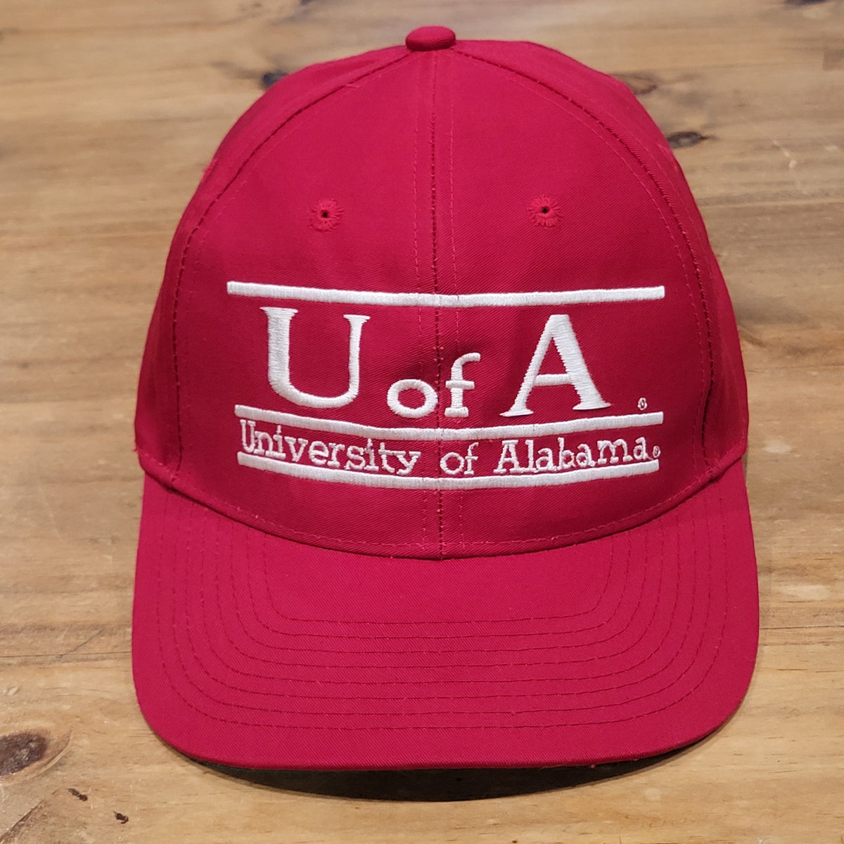 Vintage Alabama Crimson Tide Hat The Game 3 Bar U Of A 90s One Size Red College
