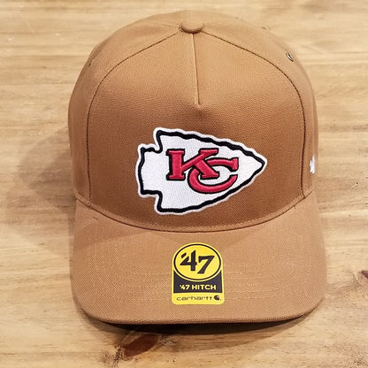 Kansas City Chiefs Hat Carhartt 47 Brand Hitch Brown Canvas NFL One Size