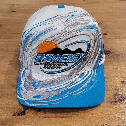 Vintage Phoenix International Raceway Hat Strap Back Desert Mile Splash Wave