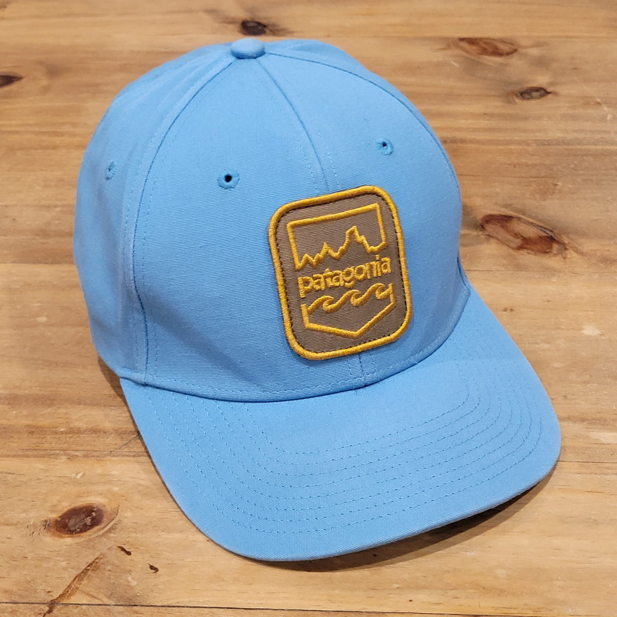 Patagonia Hat Snapback Blue Patch One Size Waves Mountains