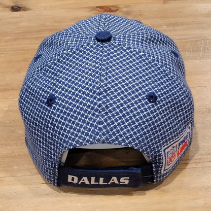 Vintage Dallas Cowboys Hat Strap Back Logo Athletic Grid Pro Line One Size 90s