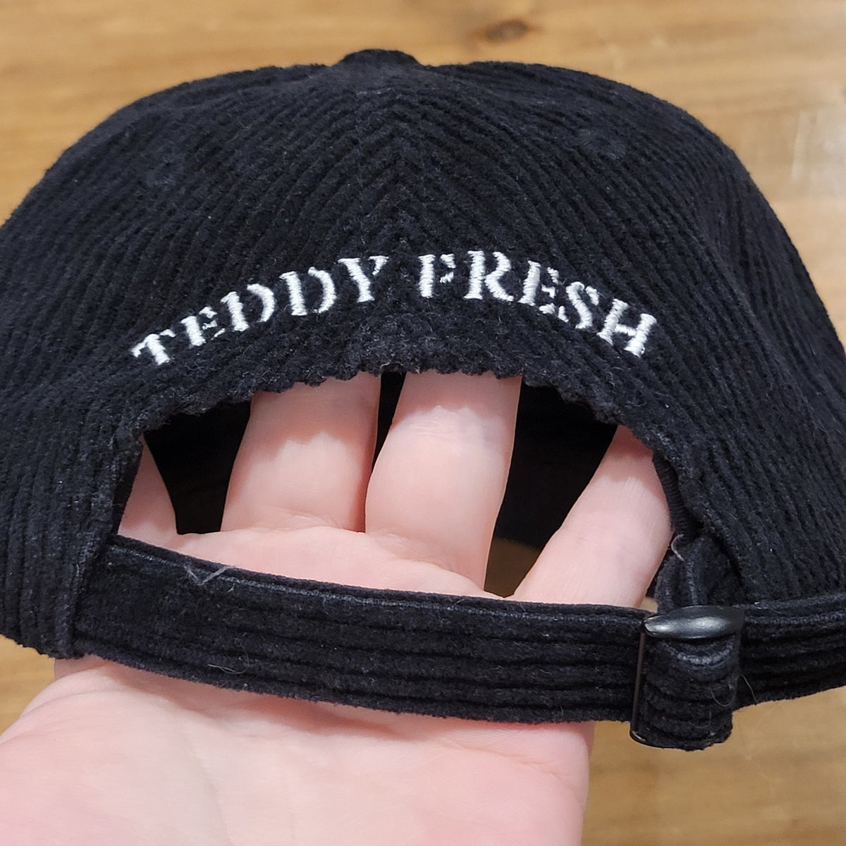 Teddy Fresh Hat Cap Corduroy Strap Back Black Since 1 Year Ago Youtube
