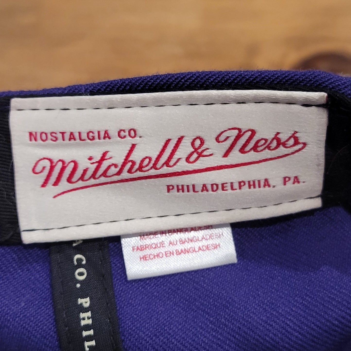 Los Angeles Lakers Hat Mitchell & Ness Big Logo Embroidered Retro HWC Wool Blend