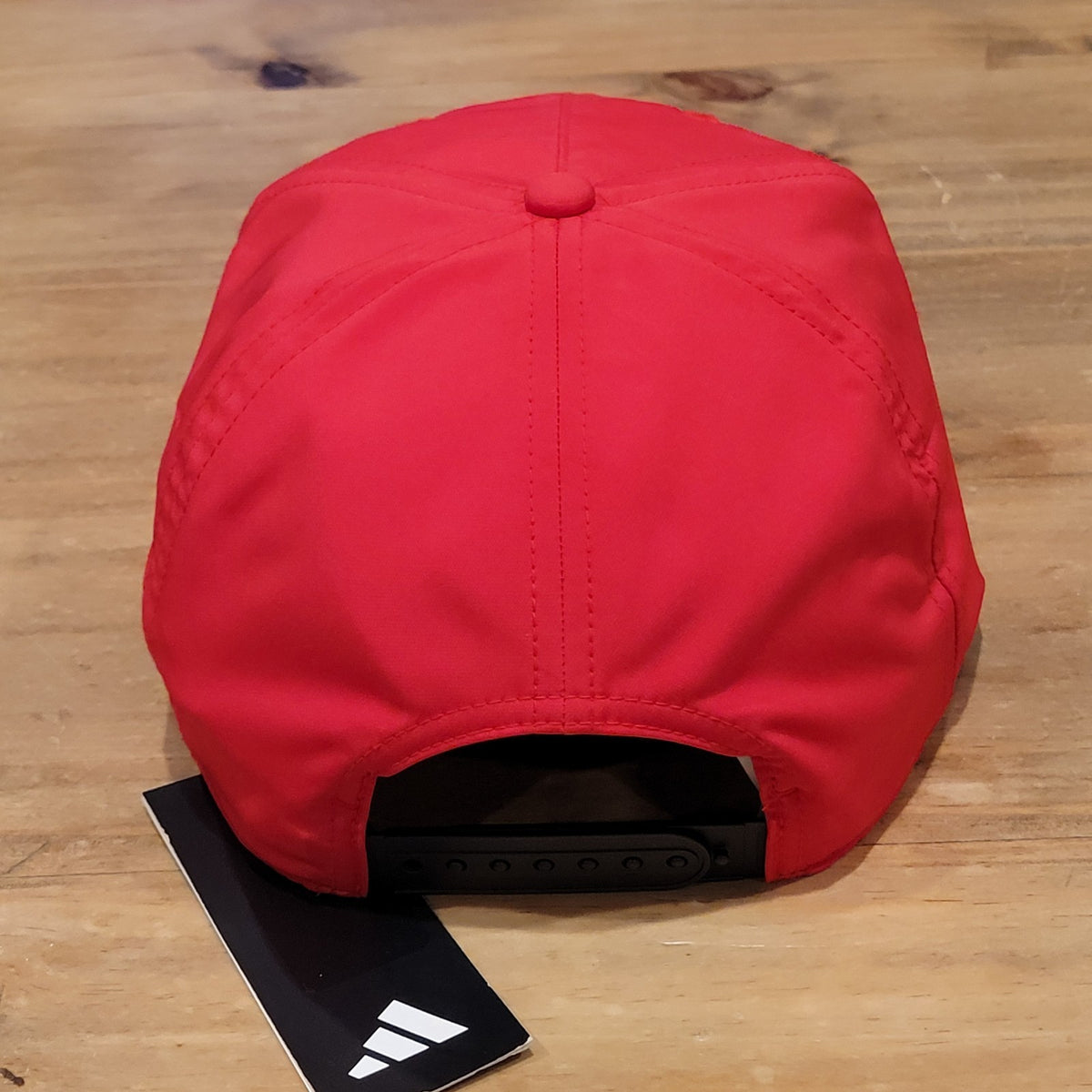 Adidas Golf Hat Cap Snapback Red White 3 Stripe Logo Rope Tour 5 Panel One Size