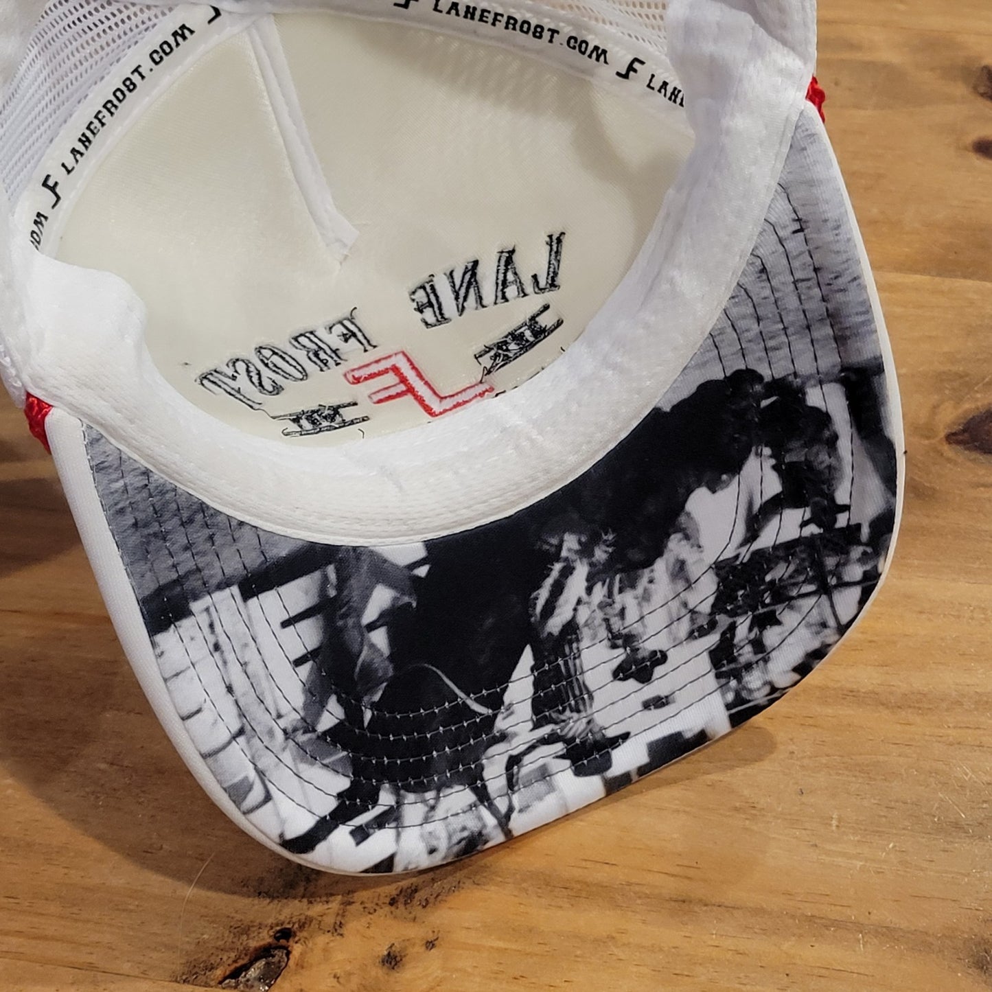 Lane Frost Hat Snapback White World Champion Bull Rider Cowboy Est 1987