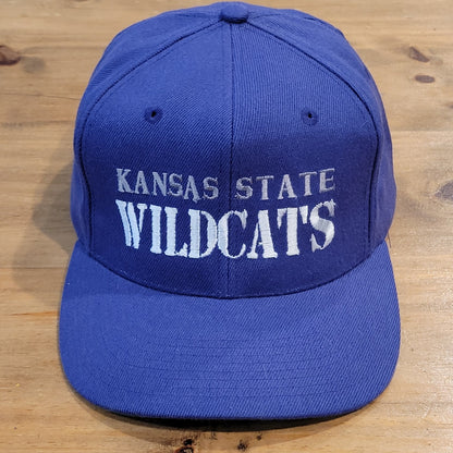 Vintage Kansas State Wildcats Hat The Game Snapback 90s Wool Blend College