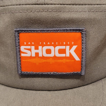 San Francisco Shock 5 Panel Hat Strap Back Fanatics Gray Tracer Overwatch League