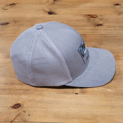 Travis Mathew Hat Cap Size S/M Gray Patch Flex Stretch Fitted Mesh Back
