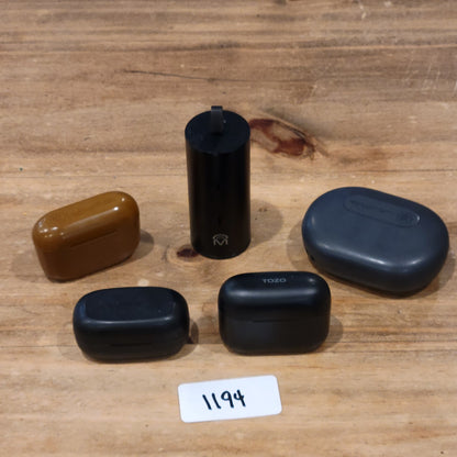 Lot of 5 Earbuds Bluetooth Wireless Jlab Pop Sport Tozo A1 T20