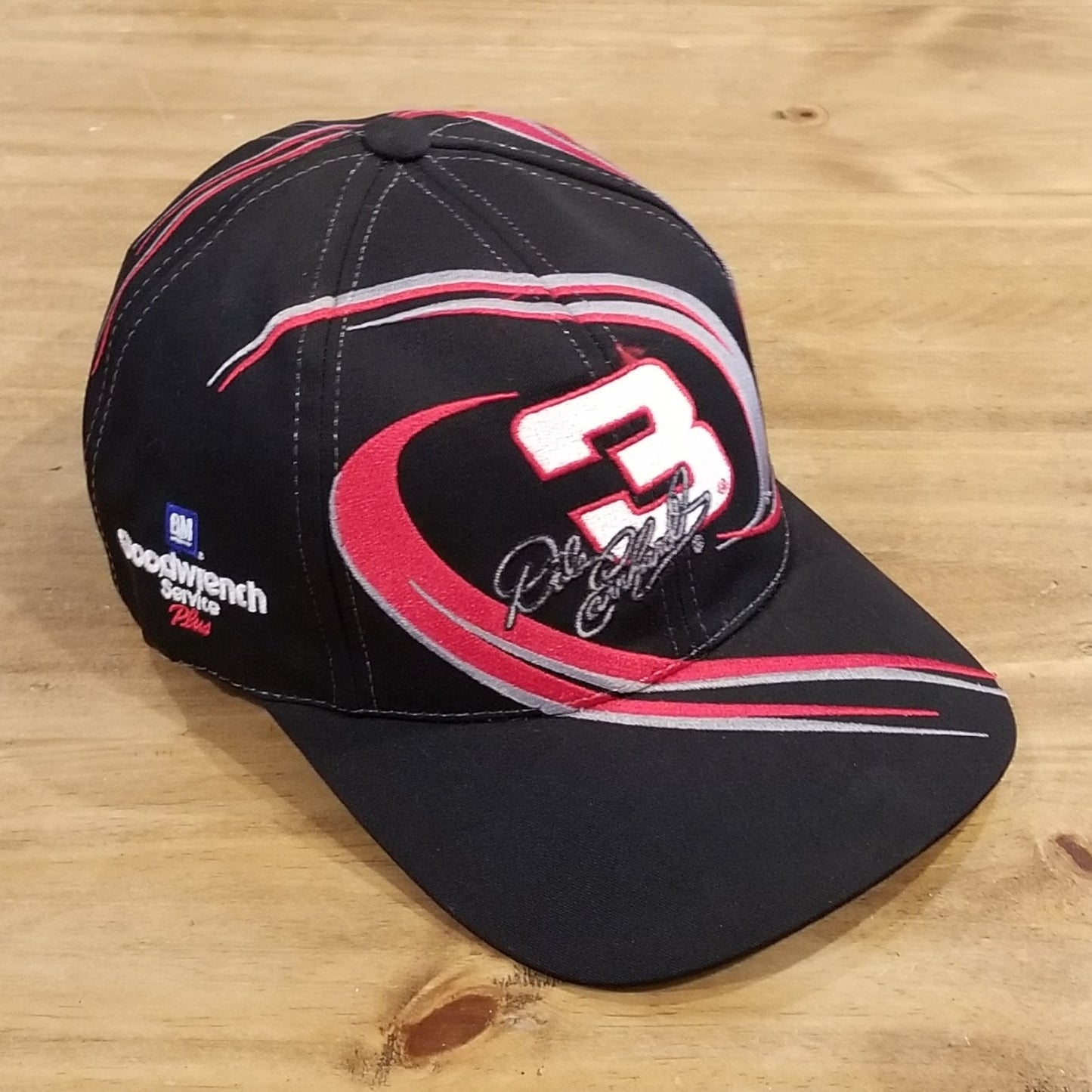 Vintage Dale Earnhardt Hat Swirl Embroidered NASCAR Race Chase Black Intimidator
