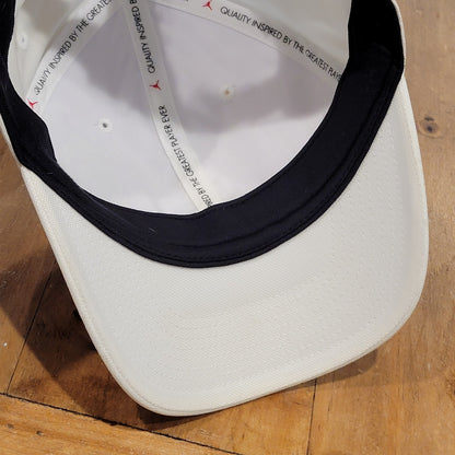 Jordan Hat  Cap Strap Back Adjustable Size M/L White Jumpman