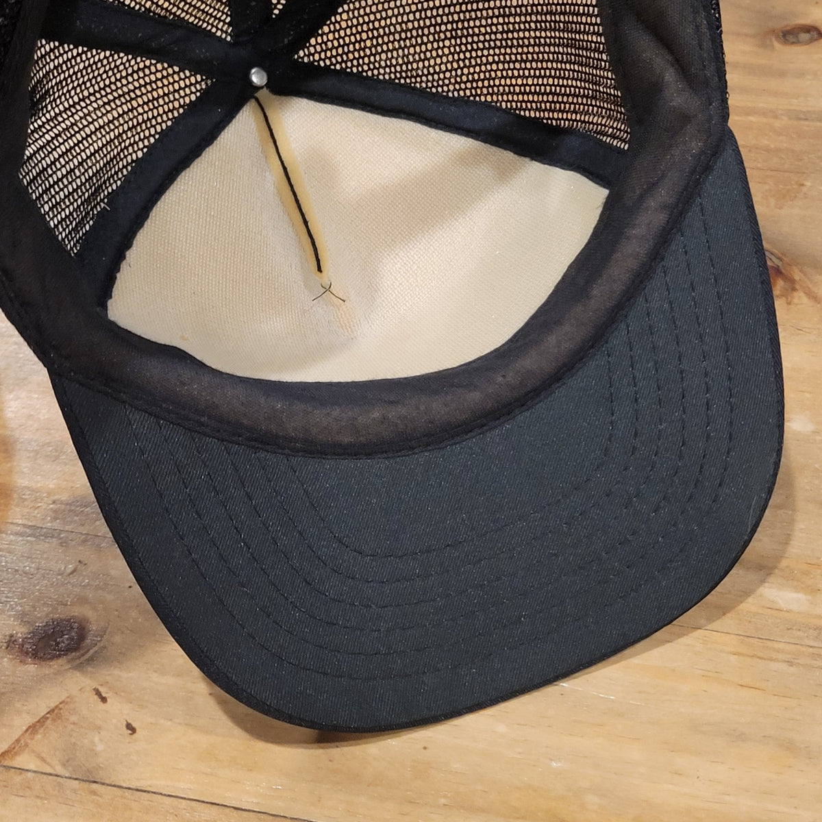 Vintage Fasteners Inc Nut & Bolt Trucker Hat Black Construction Building