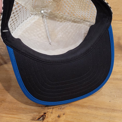 Patagonia Duckbill Trucker Hat Blue White Mesh Running Cycling Trail Cap OS