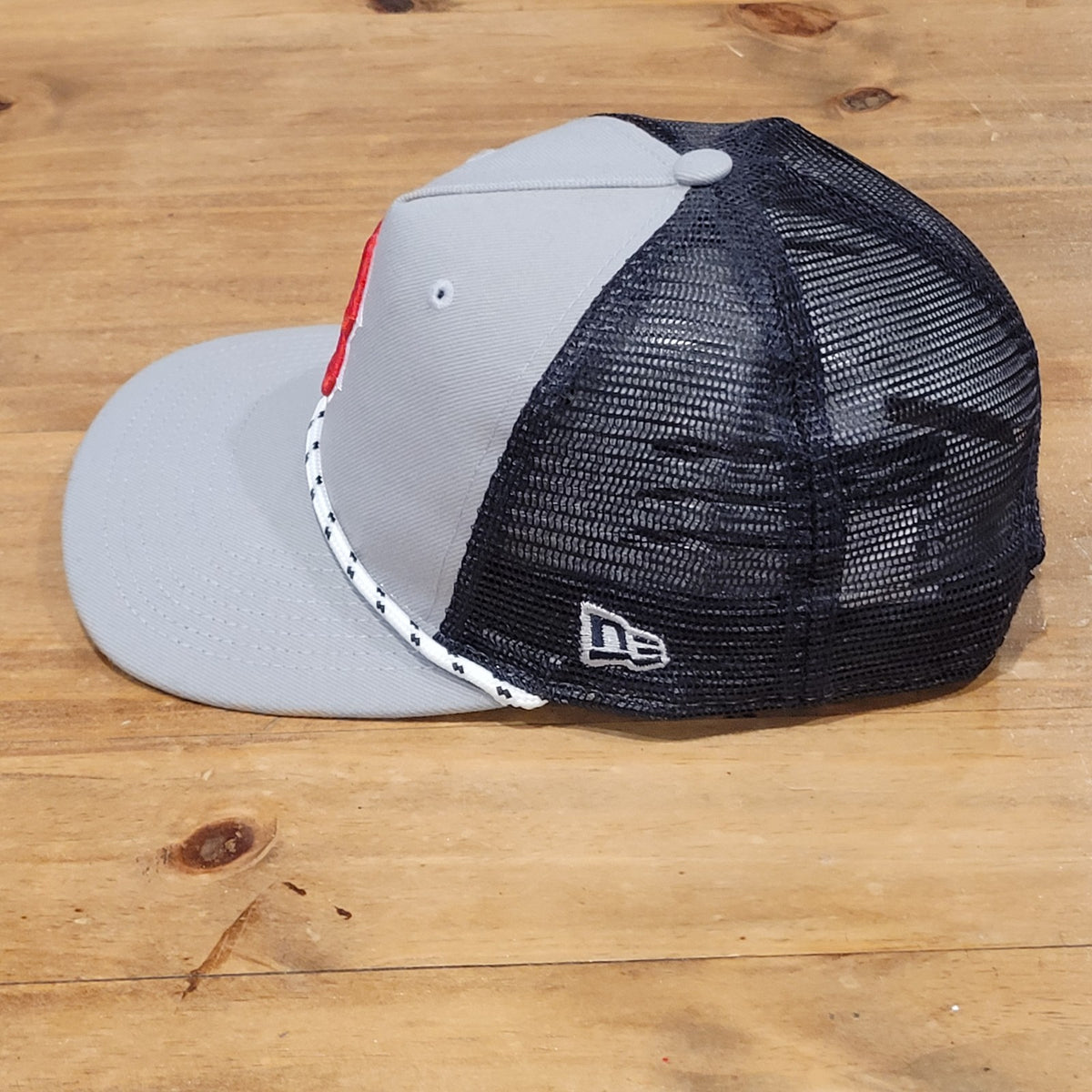 Boston Red Sox Hat New Era Snapback Golfer Rope Gray One Size MLB Baseball