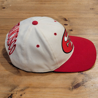 San Francisco 49ers Blockhead Snapback American Needle White 90s NFL Wool Blend