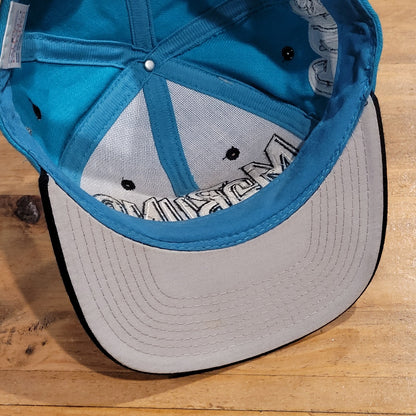 Vintage Florida Marlins Snapback Graffiti Drew Pearson Wool NOS 90s MLB Spell Ou