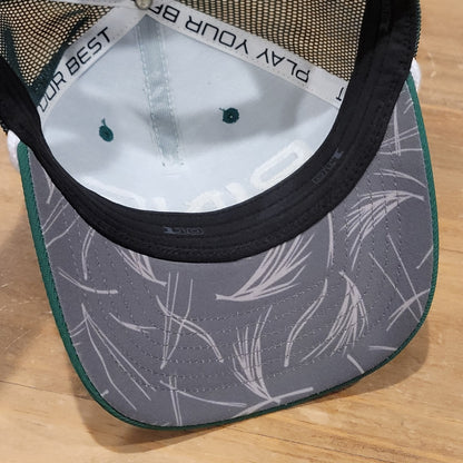 Ping Golf Hat Cap Snapback Green White Spell Out Rope 110 Flex Golfer Adjustable