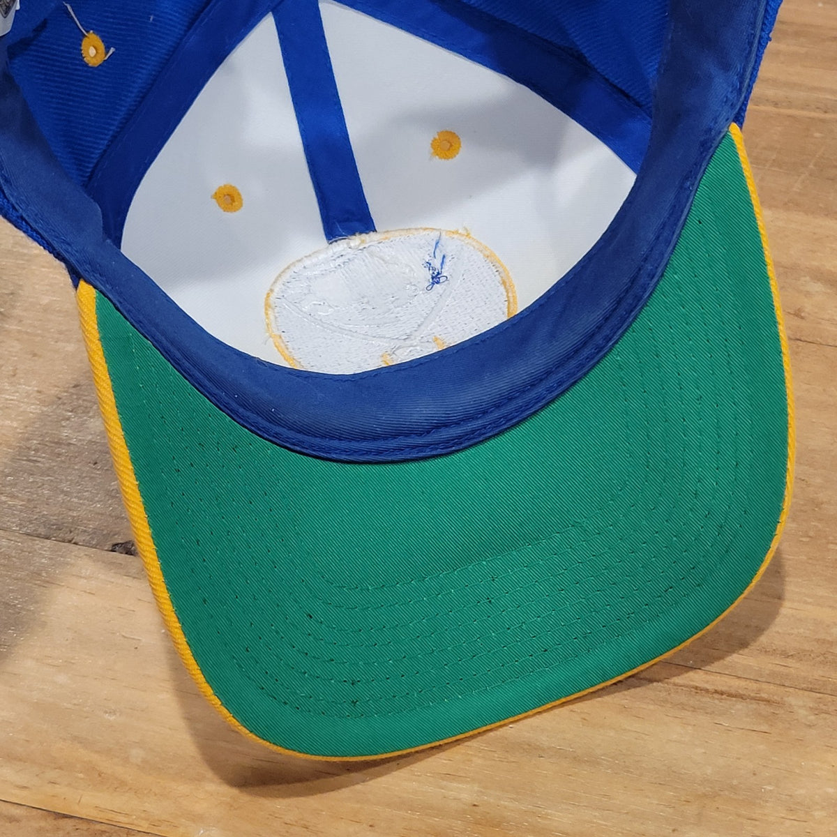 Vintage Buffalo Sabres Hat Snapback G-Cap 90s Wool Blend Blockhead Blue One sIze