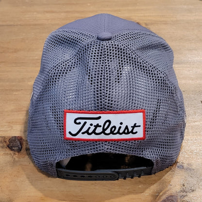 Titleist Hat Cap Snapback Gray Mesh Back Golf NW Flag Logo One Size Pro V1