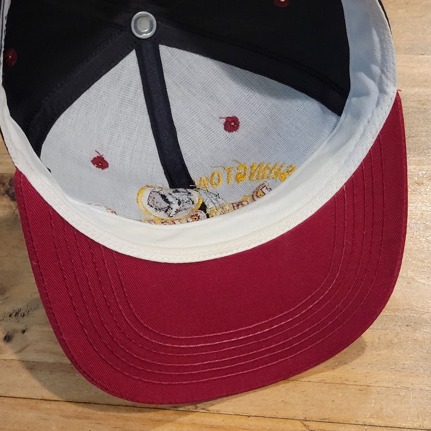 Vintage Washington Redskins Hat One Size Rope Zip Back Apparel #1 90s Made USA