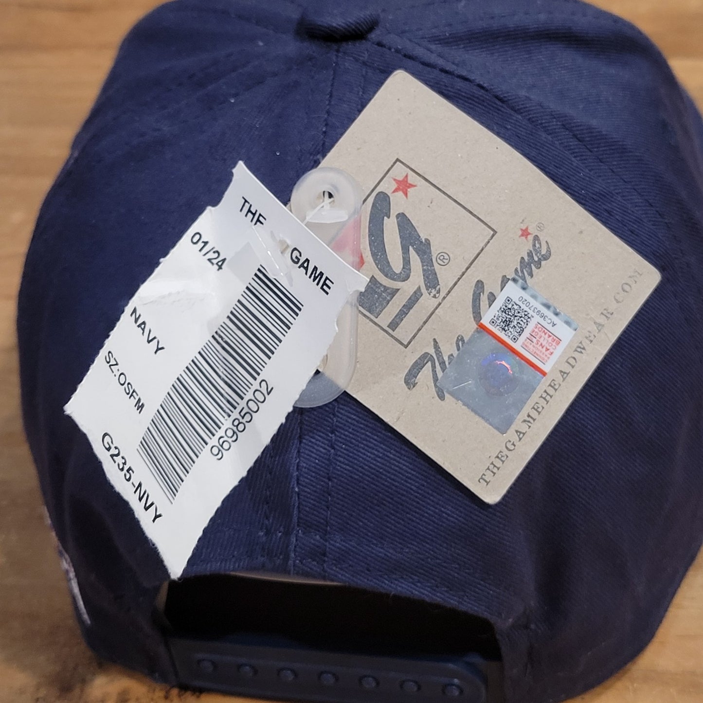 NAVY US Naval Academy Midshipmen Hat The Game 3 Bar Snapback Blue College