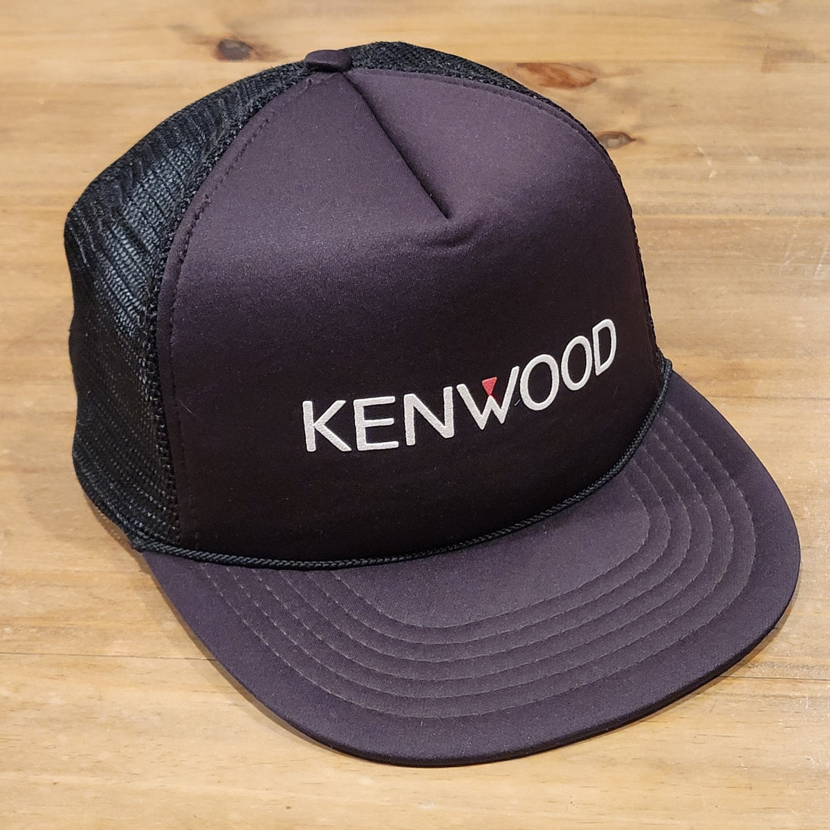 Vintage Kenwood Stereo Speakers Trucker Hat Snapback Black 80s 90s One SIze