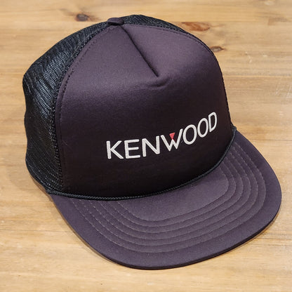 Vintage Kenwood Stereo Speakers Trucker Hat Snapback Black 80s 90s One SIze