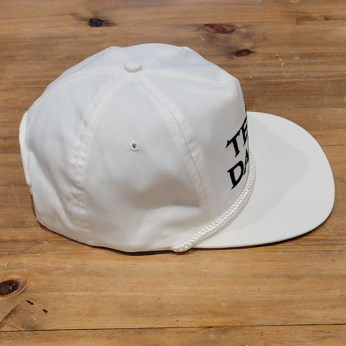 Vintage Team Daiwa Hat Snapback 80s 90s Fishing Reel White Rope One Size