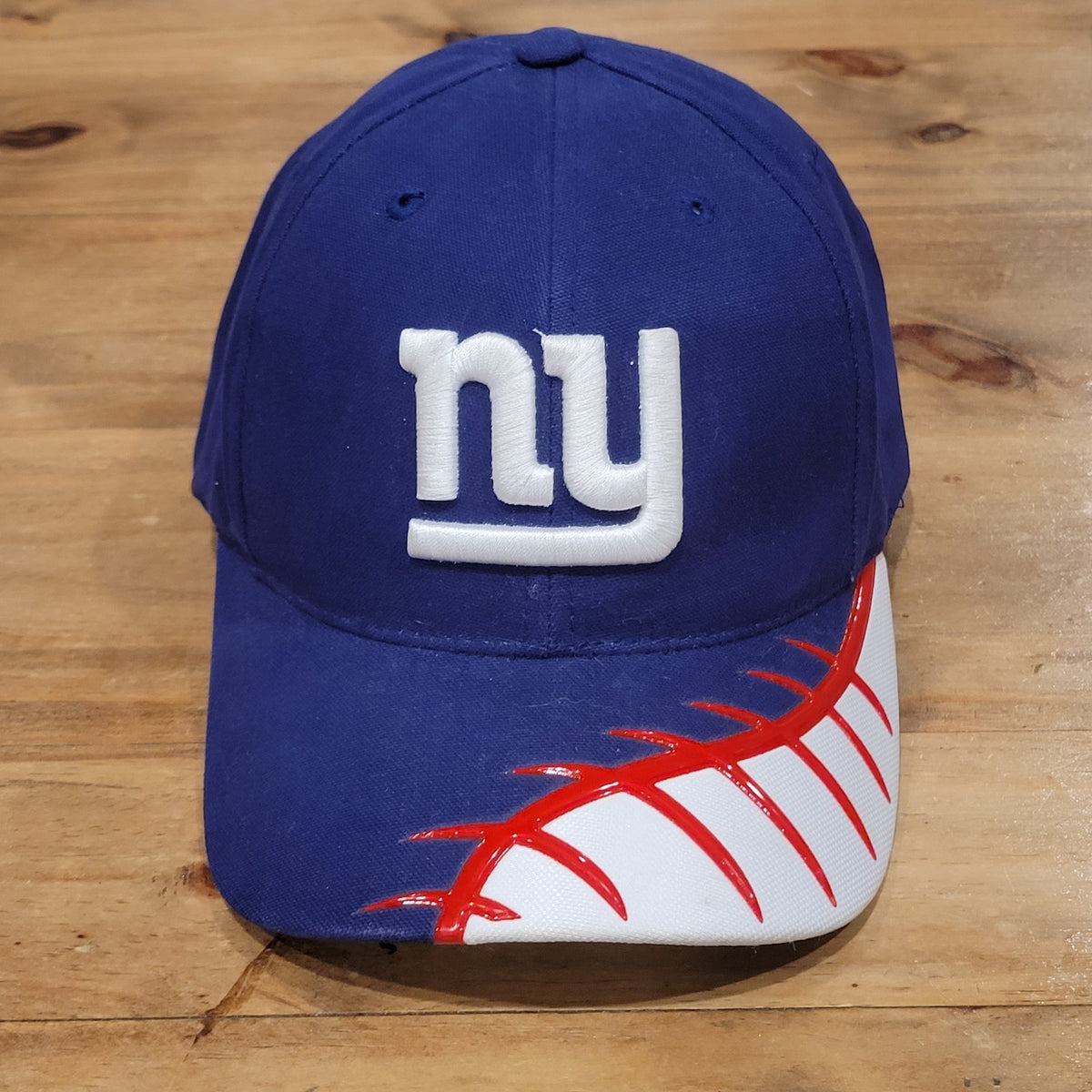 Vintage New York Giants Hat Strap Back Pro line Authentic NFL Football Laces 90s