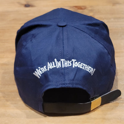Vintage Cartoon Dinosaurs Hat Rope Made USA World We're in this Together 90s