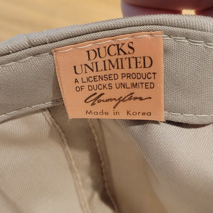 Vintage Ducks Unlimited Hat Snapback Brown Rope DU 90s Embroidered Duck