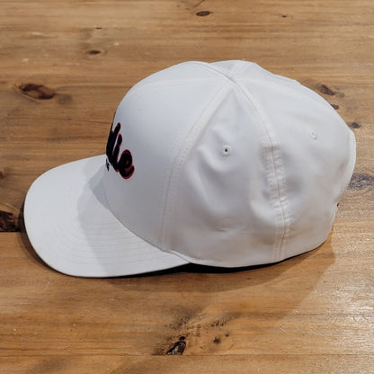 Ping Hat Snapback White Birdie Spell Out Logo One Size Adjustable