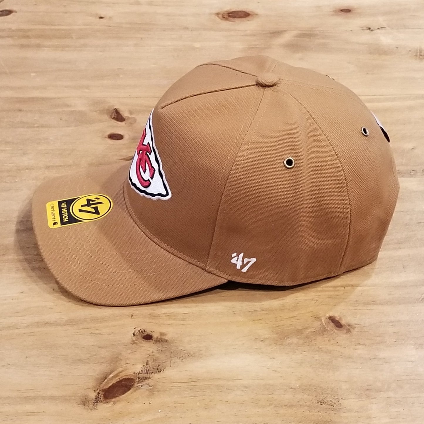 Kansas City Chiefs Hat Carhartt 47 Brand Hitch Brown Canvas NFL One Size