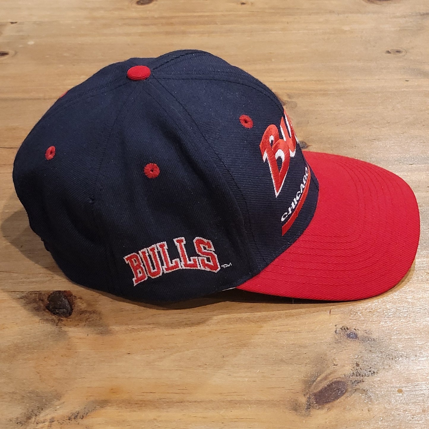 Vintage Chicago Bulls Hat Snapback Black Twins Enterprise Wool Blend 90s Jordan