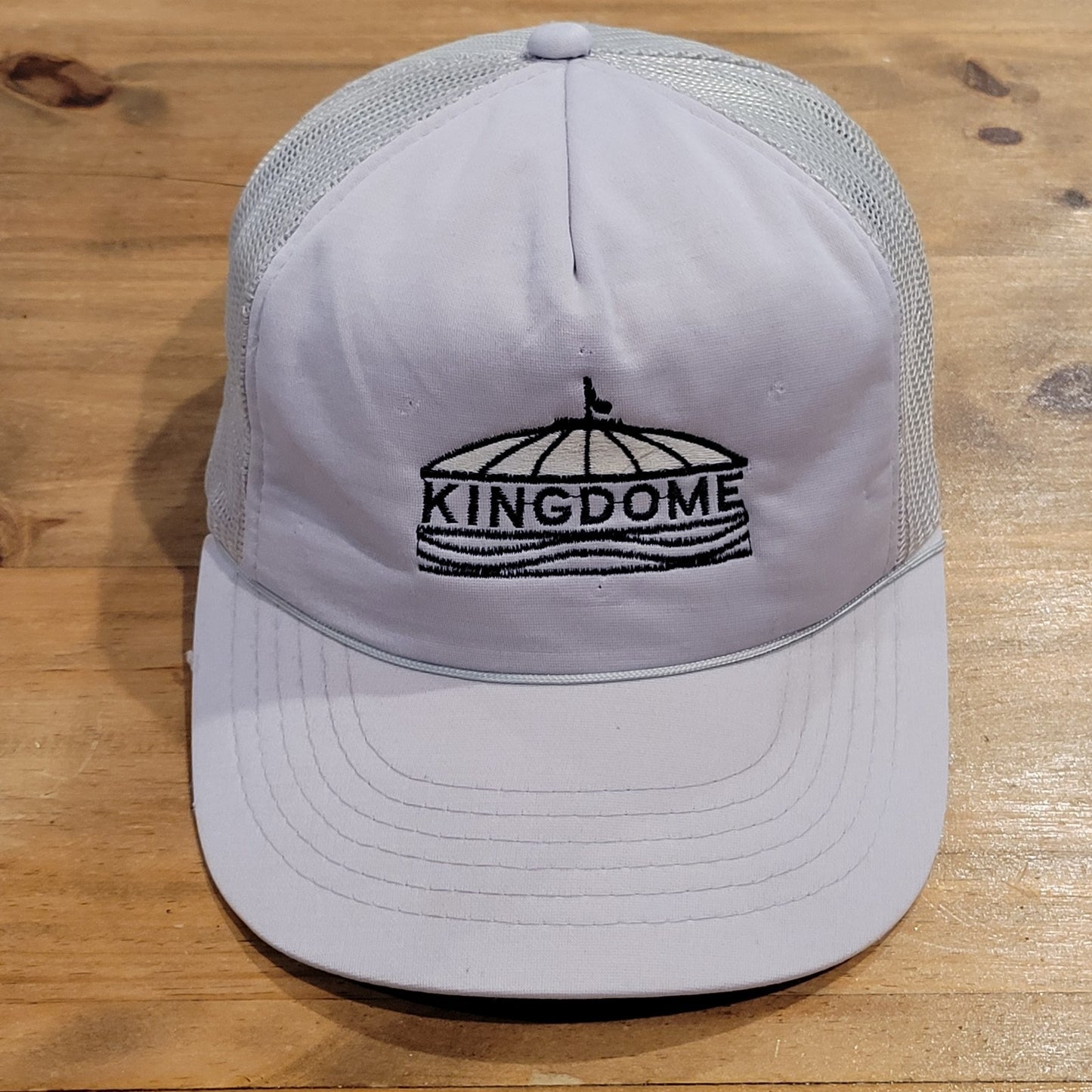 Vintage Kingdome Hat Cap Snapback Gray Seattle Washington Sports 80s 90s