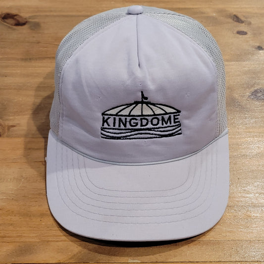Vintage Kingdome Hat Cap Snapback Gray Seattle Washington Sports 80s 90s