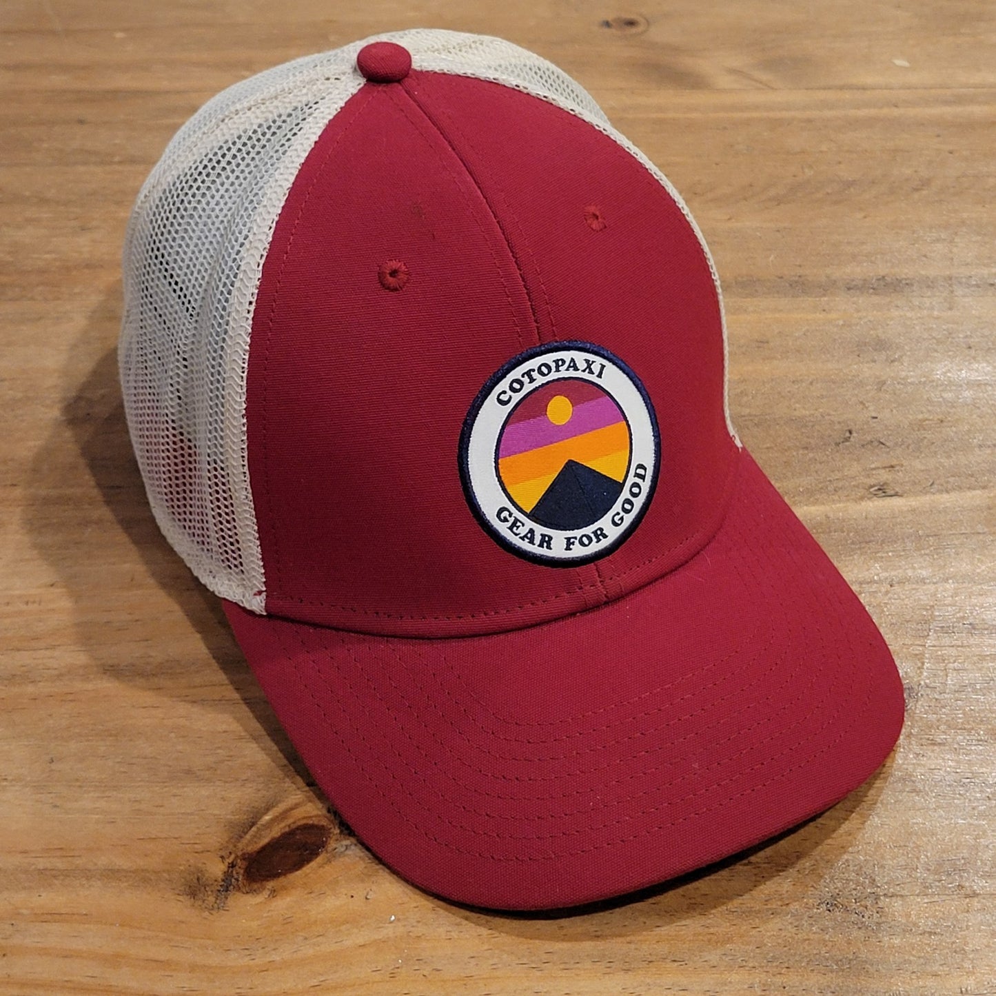 Cotopaxi Gear For Good Hat Cap Snapback Red Round Circle Patch One Size