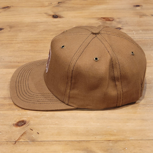 Vintage John Deere Hat Snapback Brown K-Products Made USA Tractor Farm Mower